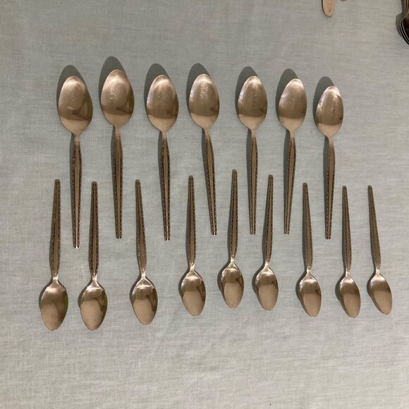 Vintage Rogers Ensenada Stainless Flatware Lot Of 50 Pieces Stanley Roberts - Picture 4 of 7